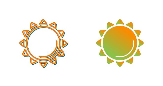 icono de vector de sol