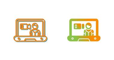 icono de vector de entrevista