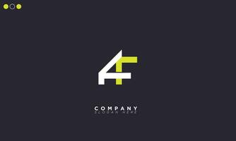 AF Alphabet letters Initials Monogram logo FA, A and F vector