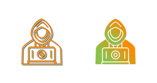 icono de vector de hacker