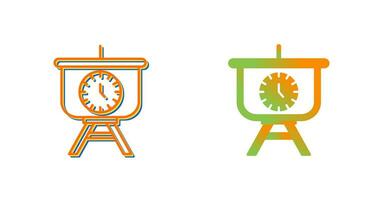 Time Manage Presentation Vector Icon