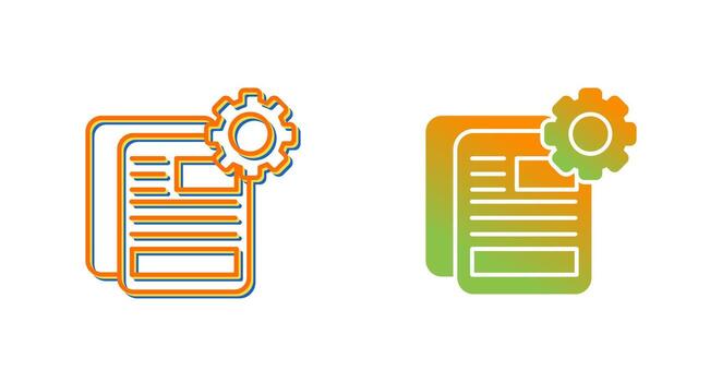 Document Setting Vector Icon