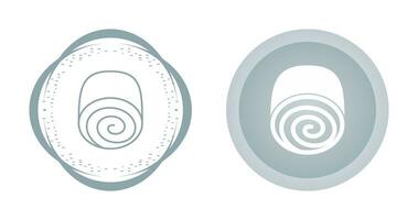 Swiss roll Vector Icon