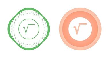 Square Root Symbol Vector Icon