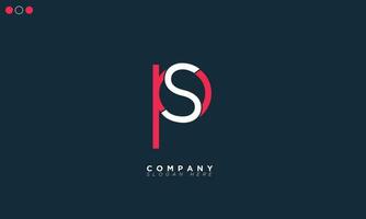PS Alphabet letters Initials Monogram logo SP, P and S vector