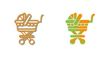 Baby Carriage Vector Icon