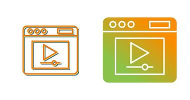 Video Player Vector Icon