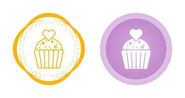 icono de vector de cupcake