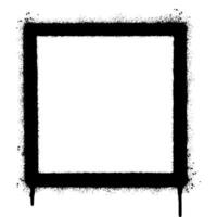 Spray Painted Graffiti square icon Sprayed isolated with a white background. vector