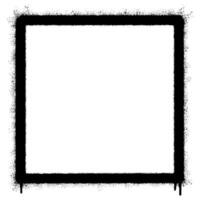 Spray Painted Graffiti square icon Sprayed isolated with a white background. vector