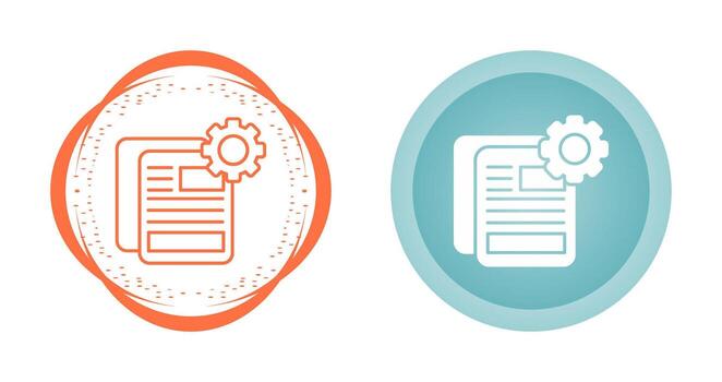 Document Setting Vector Icon