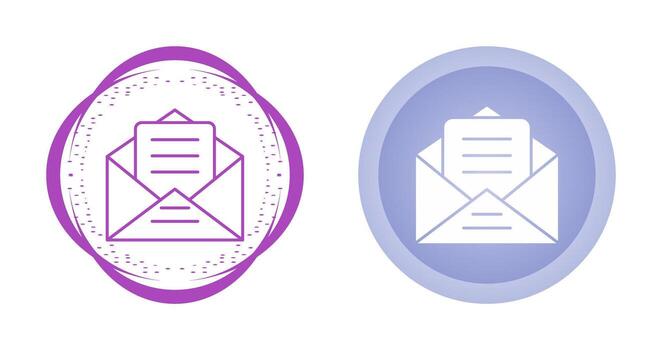 icono de vector de sobre