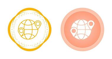 Globe Location Vector Icon