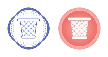 Paper Bin Vector Icon