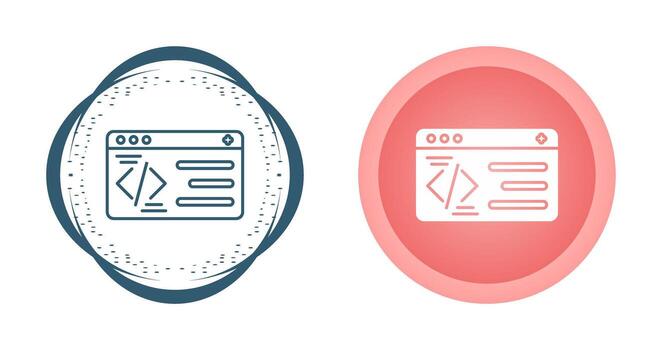 icono de vector de programación