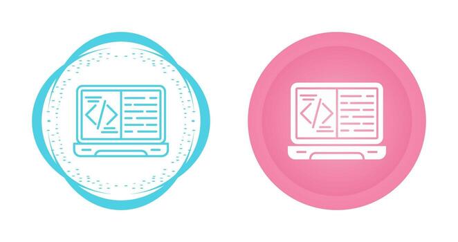 icono de vector de codificación