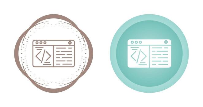 icono de vector de codificación