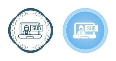 Subscriber Model Vector Icon