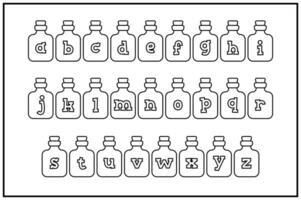Versatile Collection of Potion Alphabet Letters for Various Uses vector