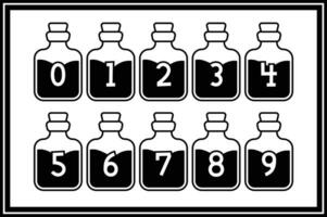 Versatile Collection of Potion Numbers for Various Uses vector