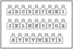 Versatile Collection of Potion Alphabet Letters for Various Uses vector