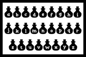 versátil colección de poción alfabeto letras para varios usos vector