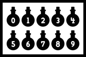 Versatile Collection of Potion Numbers for Various Uses vector