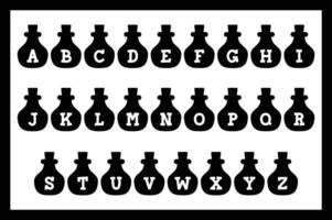 Versatile Collection of Potion Alphabet Letters for Various Uses vector