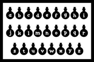 versátil colección de poción alfabeto letras para varios usos vector