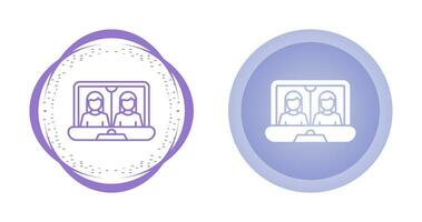 Online Meeting Vector Icon