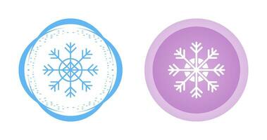 icono de vector de copo de nieve