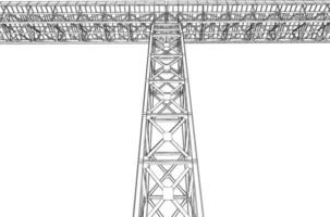 3d ilustración de edificio estructura vector