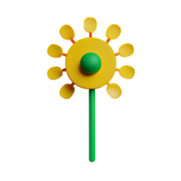 paardebloem 3d renderen icoon illustratie png