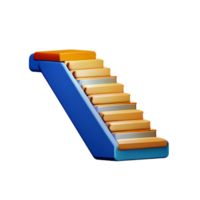 stairs 3d rendering icon illustration png