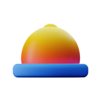 sunrise 3d rendering icon illustration png