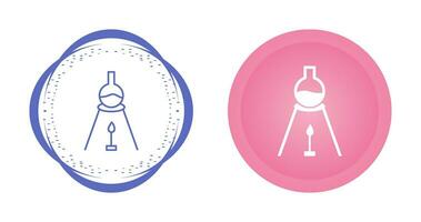 experimento en icono de vector de calor