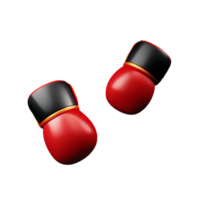 boxe guanti 3d interpretazione icona illustrazione png