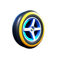 tire 3d rendering icon illustration png