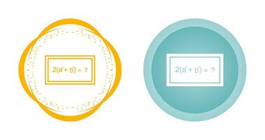 Solving Formula Vector Icon