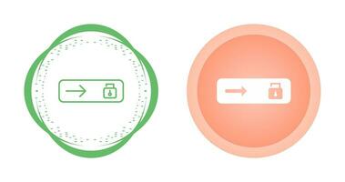 Unlock slide Vector Icon