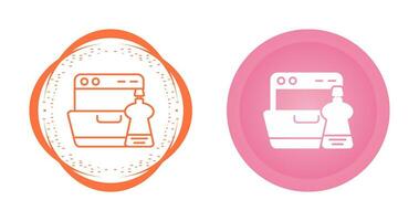 Washing Dishes Vector Icon