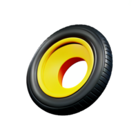 neumático 3d representación icono ilustración png