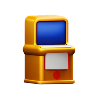 slot machine 3d rendering icon illustration png