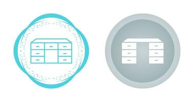 Table with Drawers Vector Icon