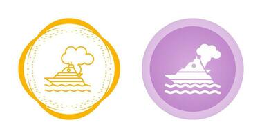 Ship Pollution Vector Icon