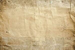 Old paper texture. Grunge background with space for text or image Ai Generated photo