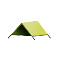 tent 3d rendering icon illustration png