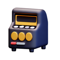 slot machine 3d rendering icon illustration png