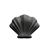 coquille 3d le rendu icône illustration png