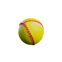 softball 3d rendering icon illustration png